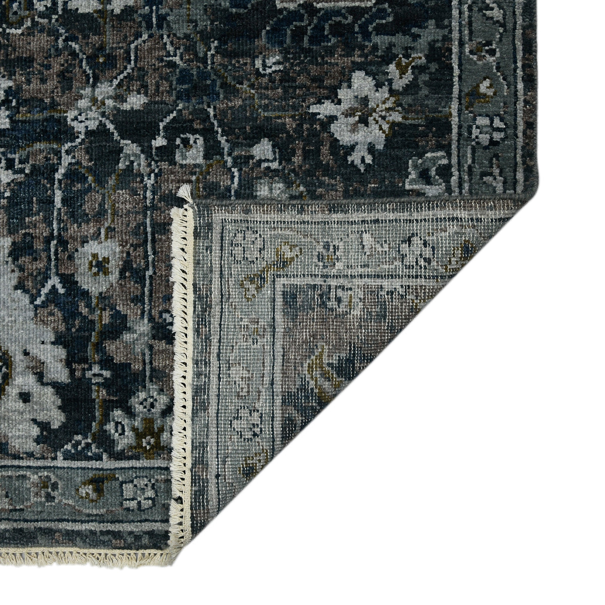 Amer Bristol BRS-31 Charcoal Gray area rug - back view