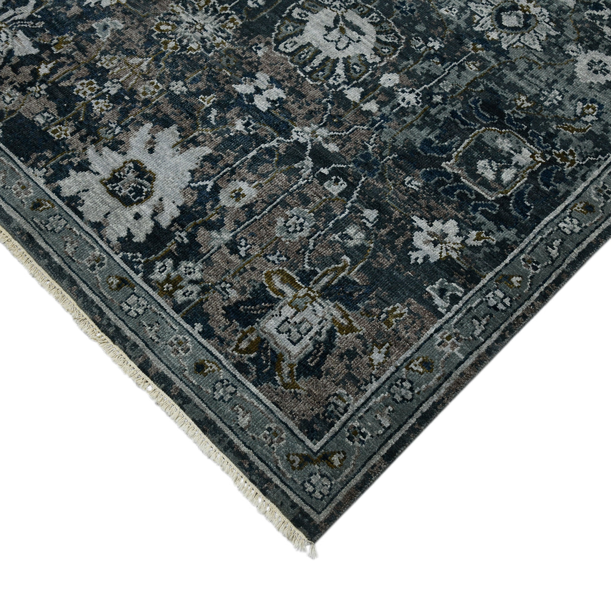 Amer Bristol BRS-31 Charcoal Gray area rug - corner view