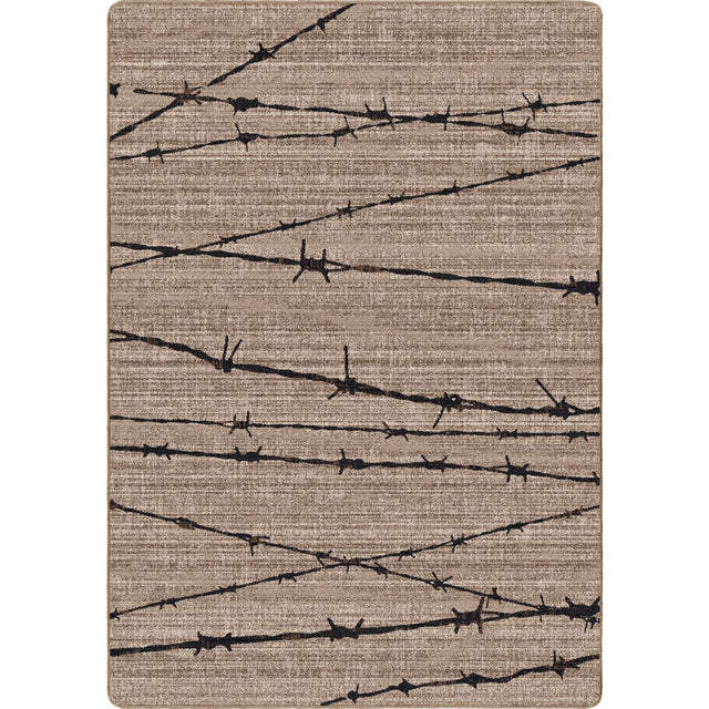 American Dakota Barbed Wire Natural Rug