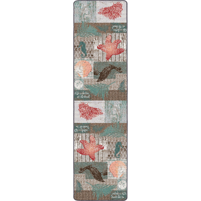 American Dakota Beach Blocks Coastal Rug