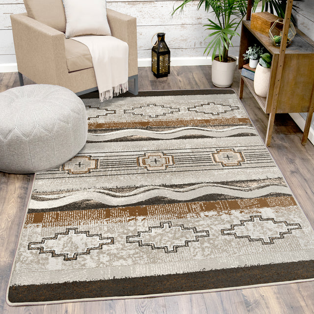 American Dakota Brand New Old School Earthenware Rug