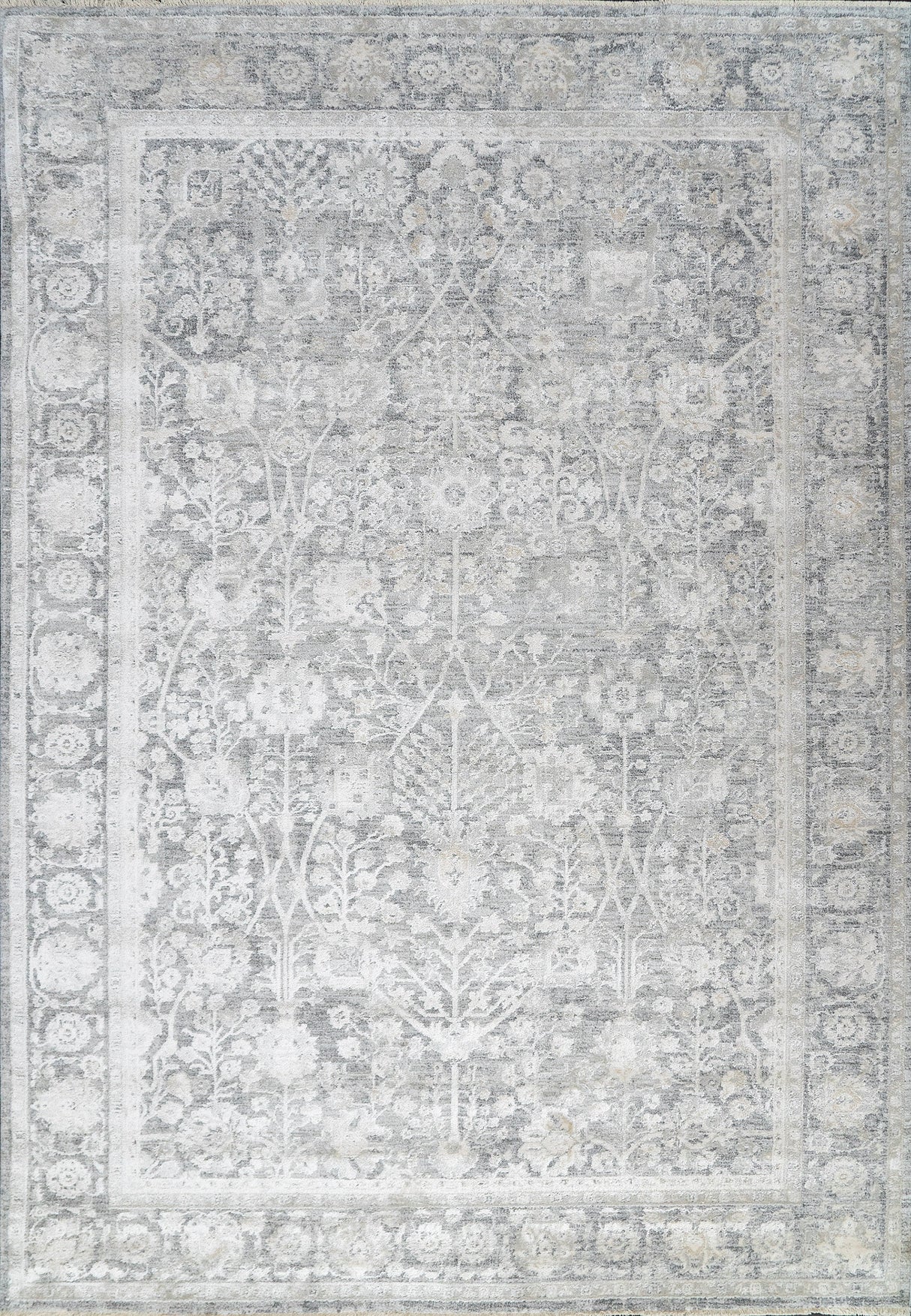 Dynamic Rugs Canyon 15470 Power Loomed Traditional Grey/Cream Rug