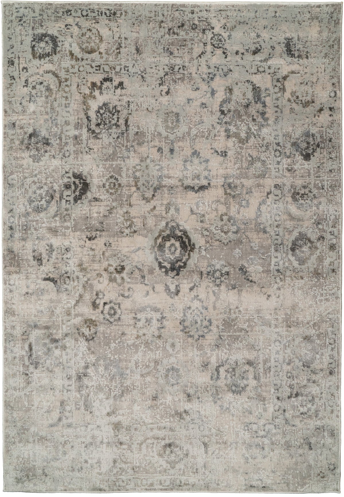 Dynamic Rugs Castilla 3530 Ivory / Grey Rugs - rectangular rug view