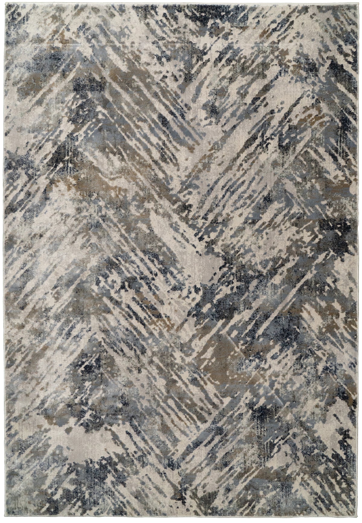 Dynamic Rugs Castilla 3537 Grey / Blue Rugs - rectangular rug view
