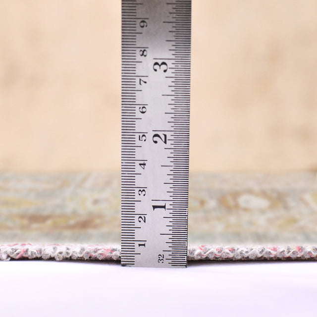 Amer Century Vintage Medallion Power-Loom Gray/Ivory Area Rug