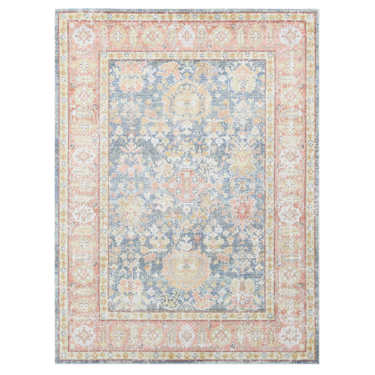 Amer Century CEN-15 Navy / Pink area rug - product view