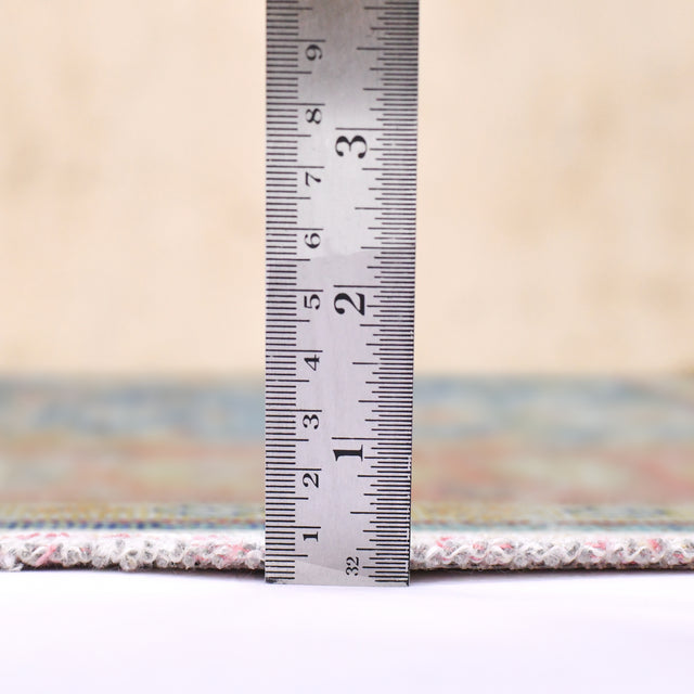 Amer Century Vintage Medallion Power-Loom Navy/Pink Area Rug