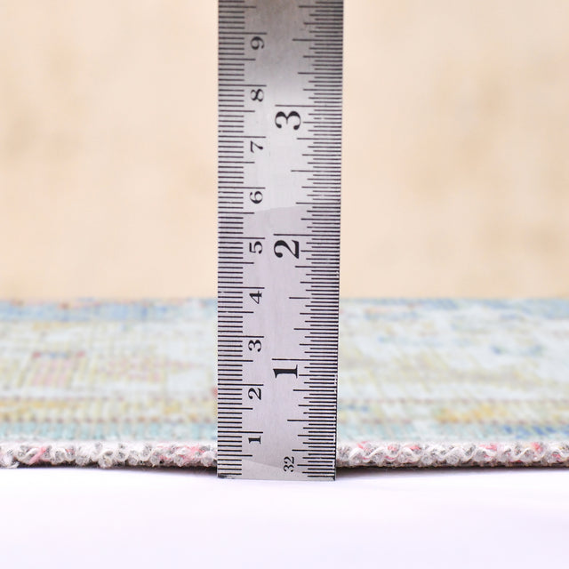 Amer Century Vintage Medallion Power-Loom Indigo Blue/Ivory Rug