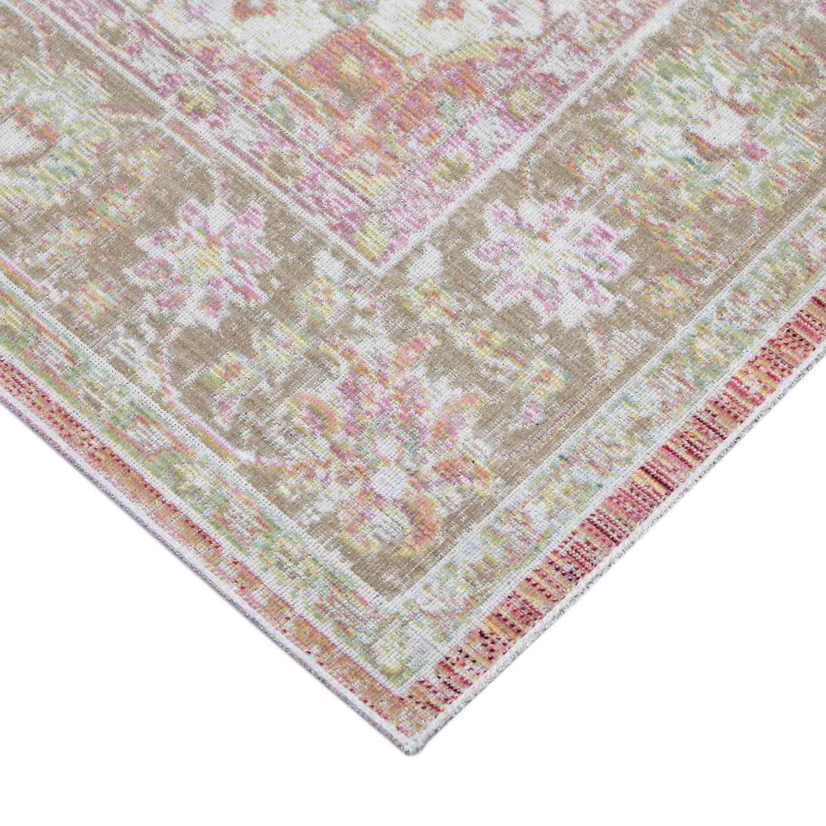 Amer Century CEN-23 Pink area rug - corner view