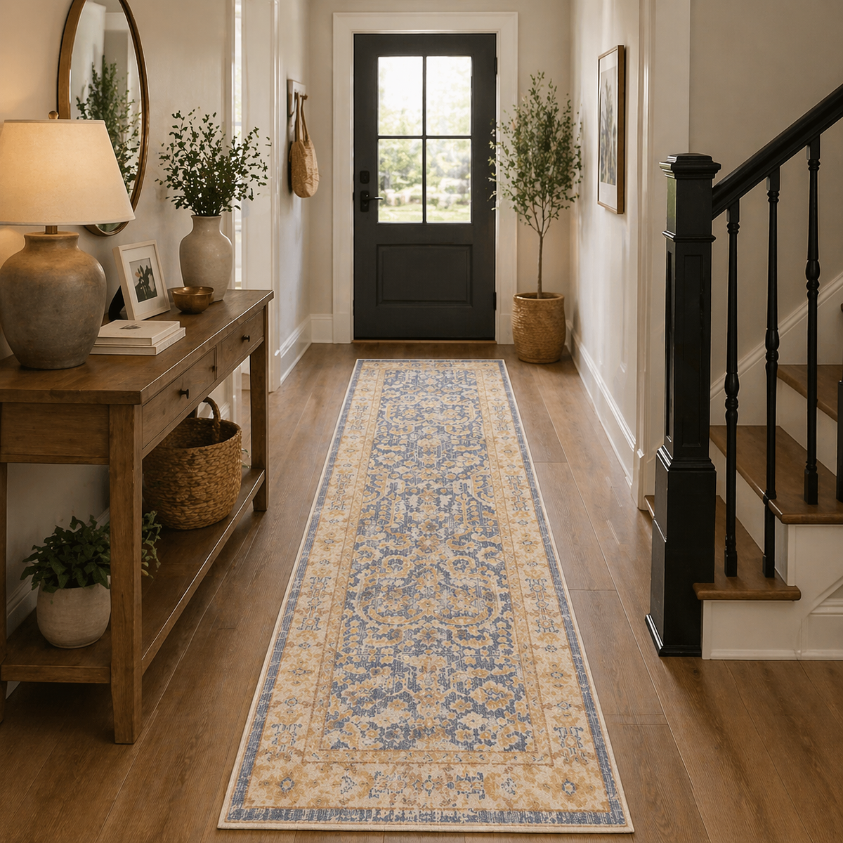 Amer Century CEN-6 Lavender / Ivory area rug - lifestyle view