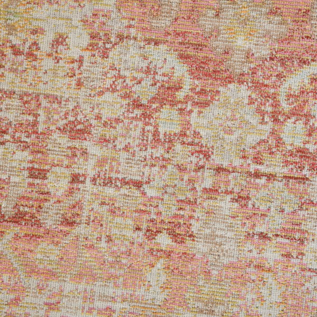 Amer Century CEN-8 Salmon Pink / Ivory area rug - color swatch view