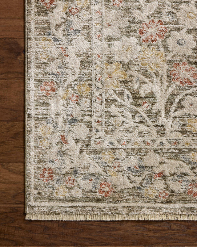 Loloi Clarisse CLS-05 Traditional Power Loomed Olive, Multi Rug