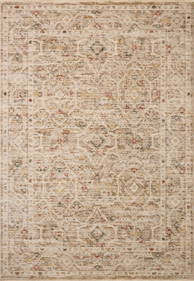 Loloi Clarisse CLS-08 Traditional Power Loomed Natural, Multi Rug