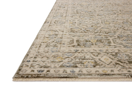 Loloi Clarisse CLS-08 Traditional Power Loomed Olive, Ivory Rug