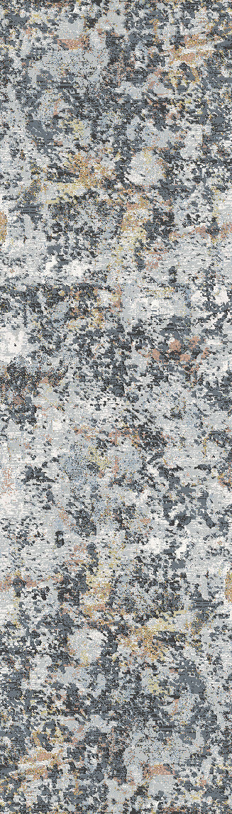 Dynamic Rugs Couture 52023 Charcoal/Copper Rugs - runner view