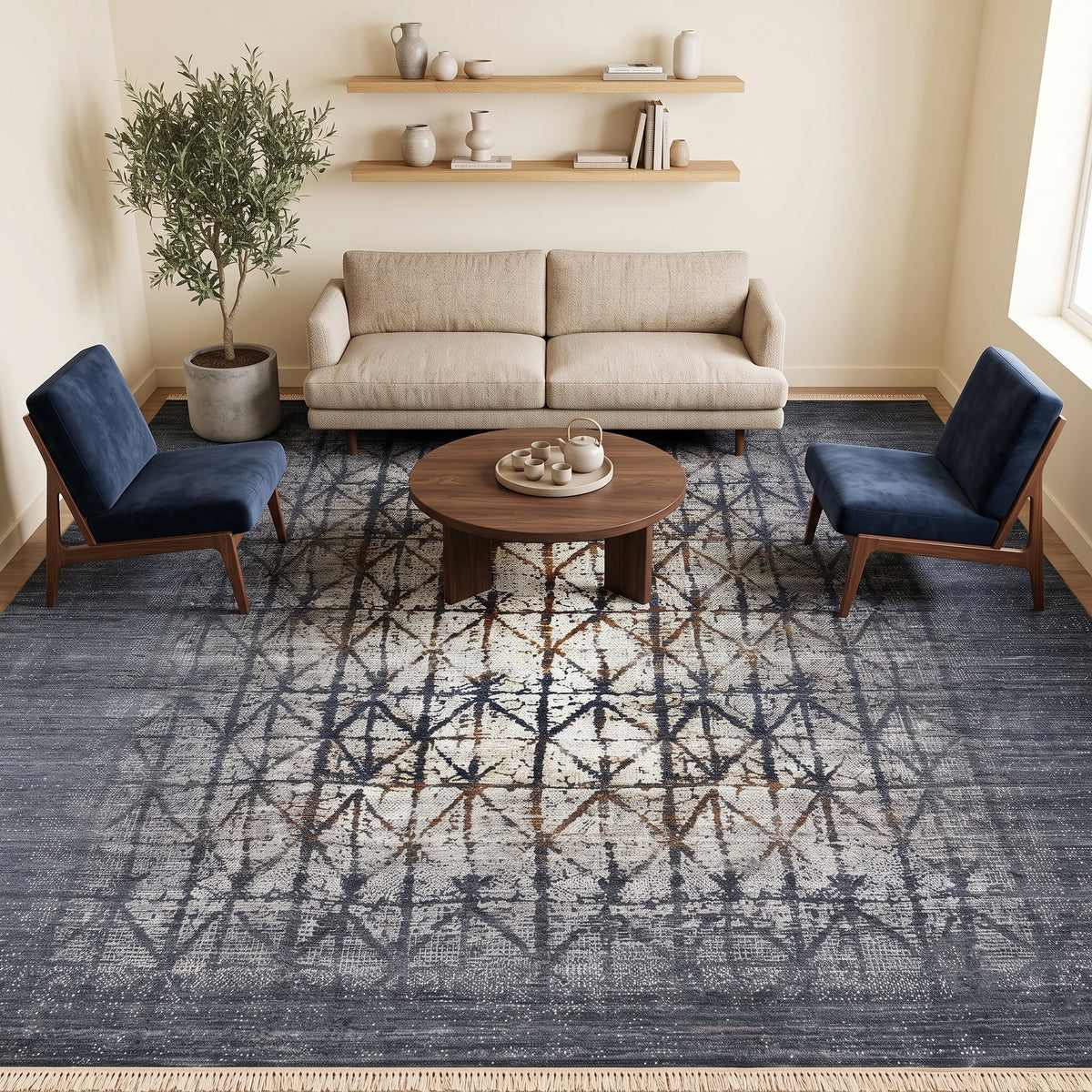 Amer Dazzle DAZ-164 Dark Gray area rug - lifestyle view
