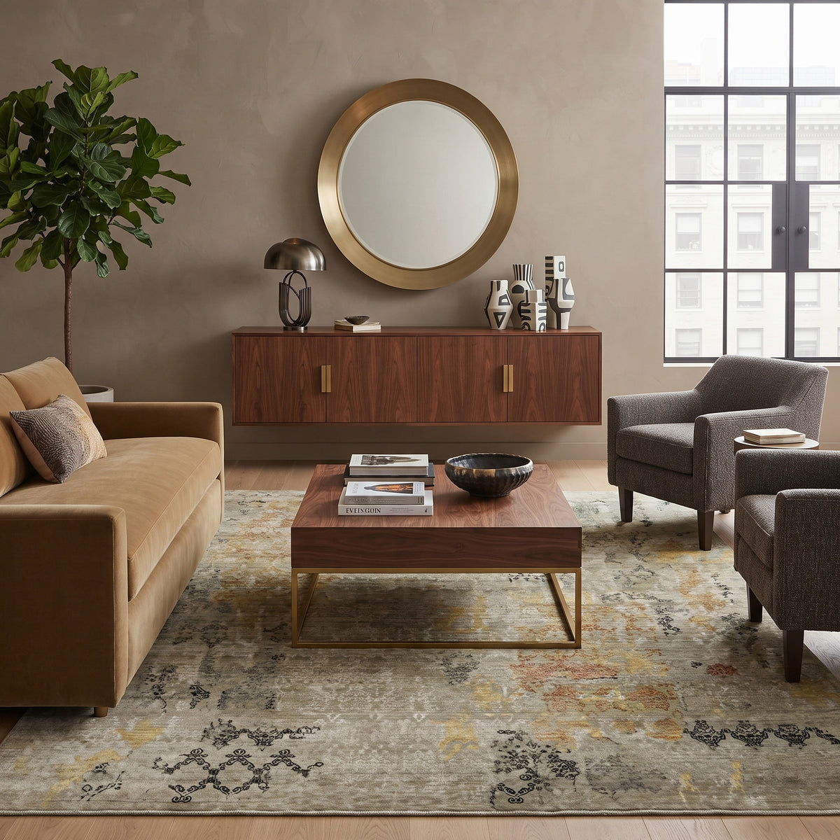 Amer Dazzle DAZ-6 Soft Camel area rug - lifestyle view