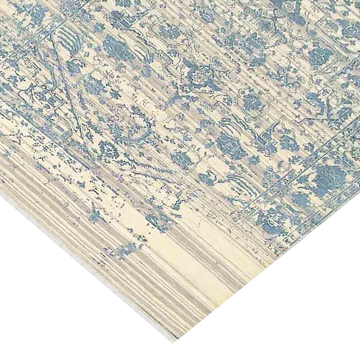 Amer Dazzle DAZ-2 Ivory / Blue area rug - corner view