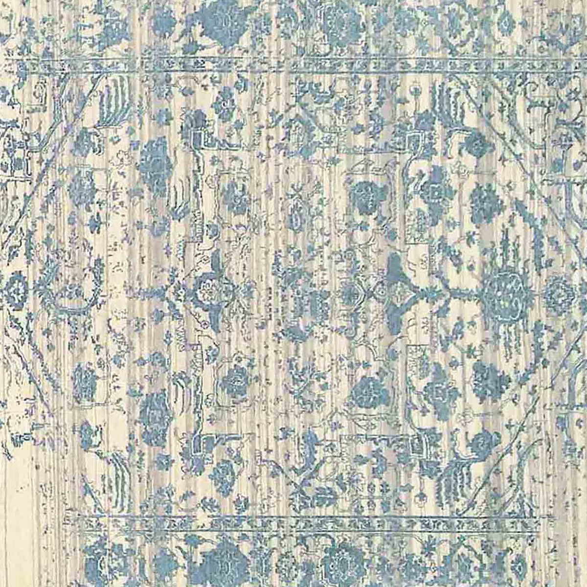 Amer Dazzle DAZ-2 Ivory / Blue area rug - color swatch view
