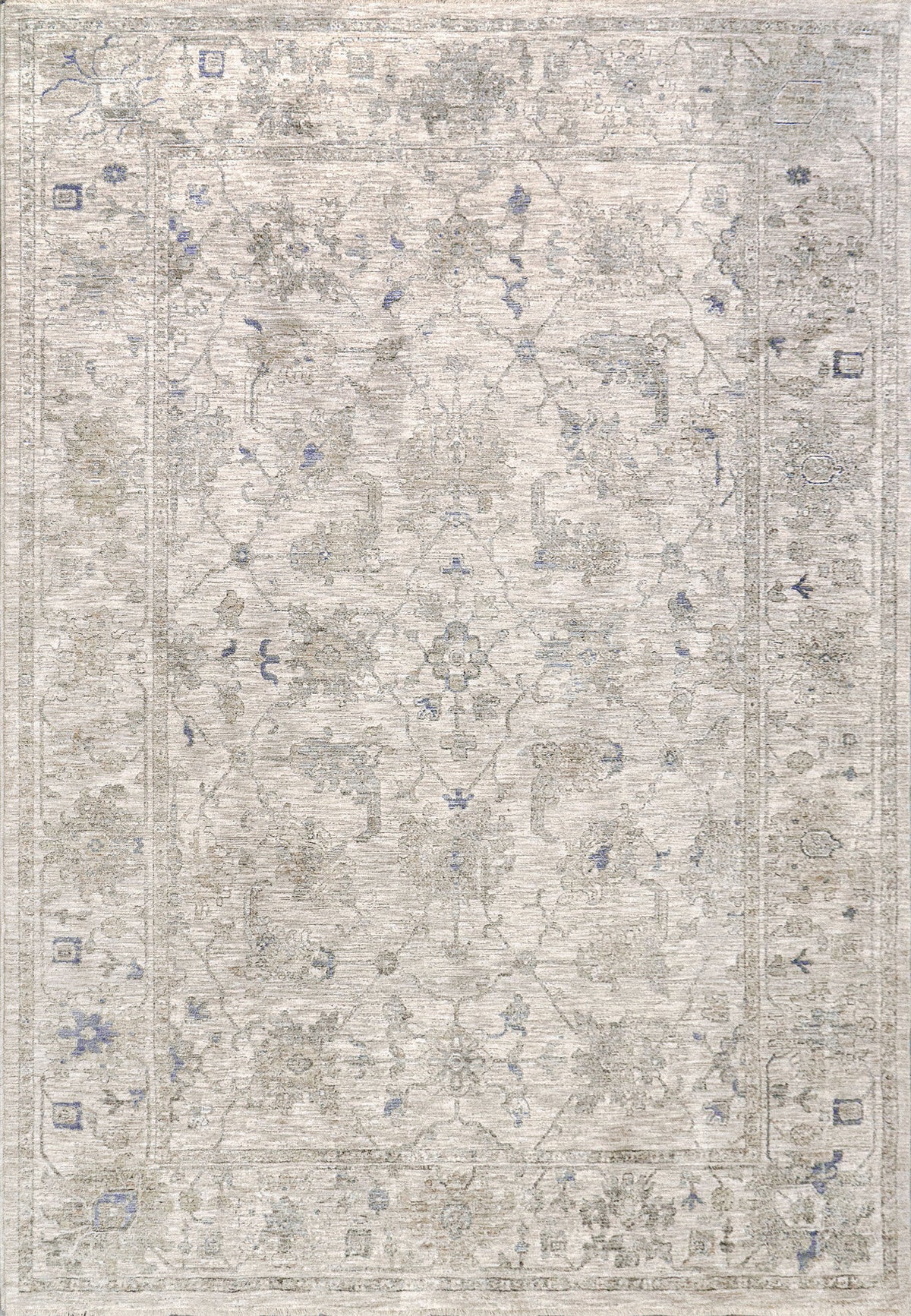 Dynamic Rugs Dharma 12042 Power Loomed Transitional Ivory/Beige Rug - rectangular rug view