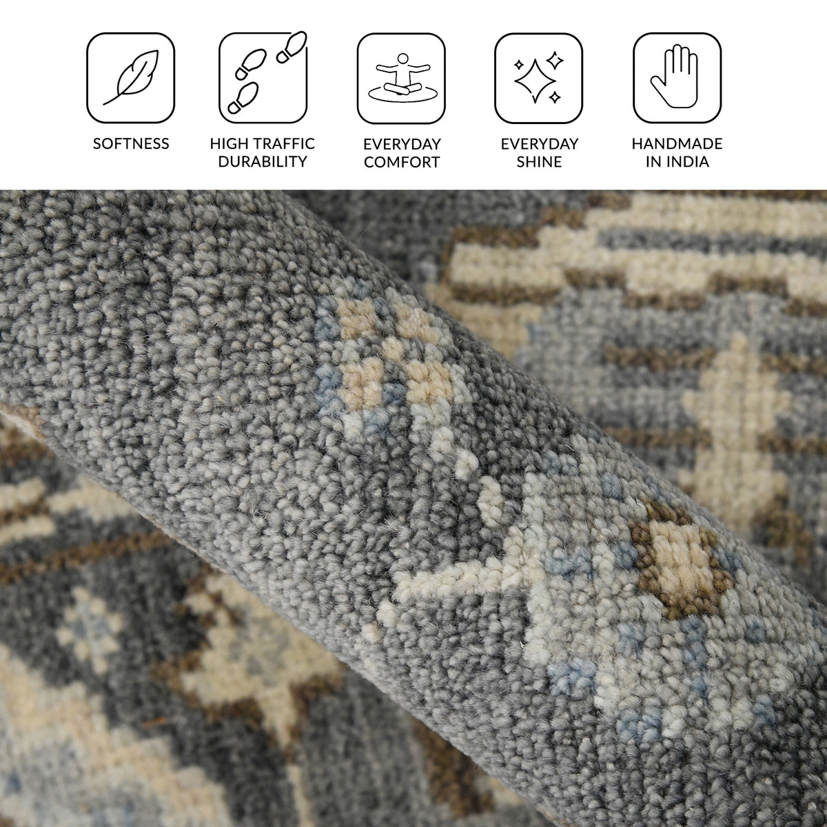 Amer Divine DIV-5 Brown / Beige area rug - infographic view