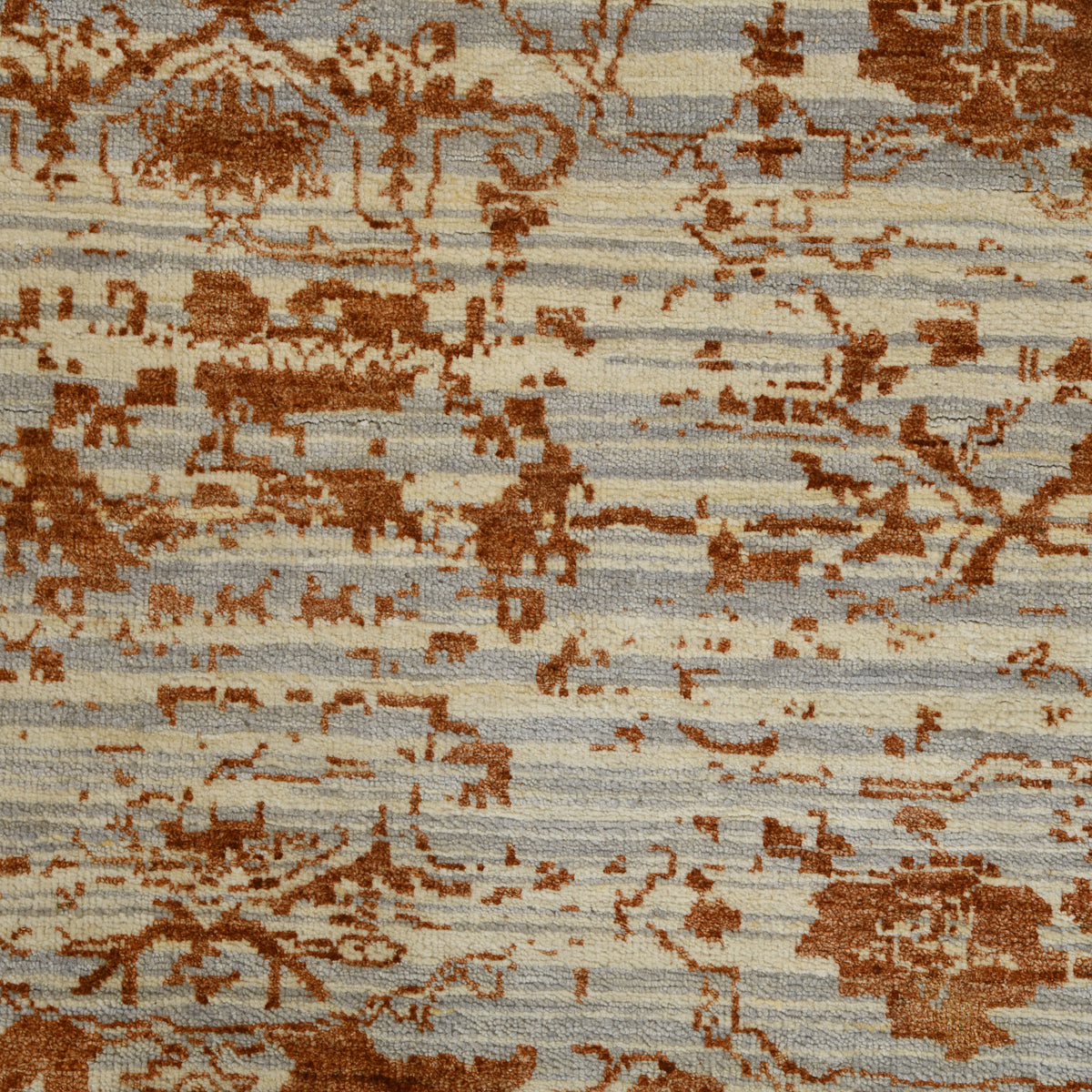 Amer Dazzle DQ(HS)-41A White Ivory / Orange area rug - color swatch view