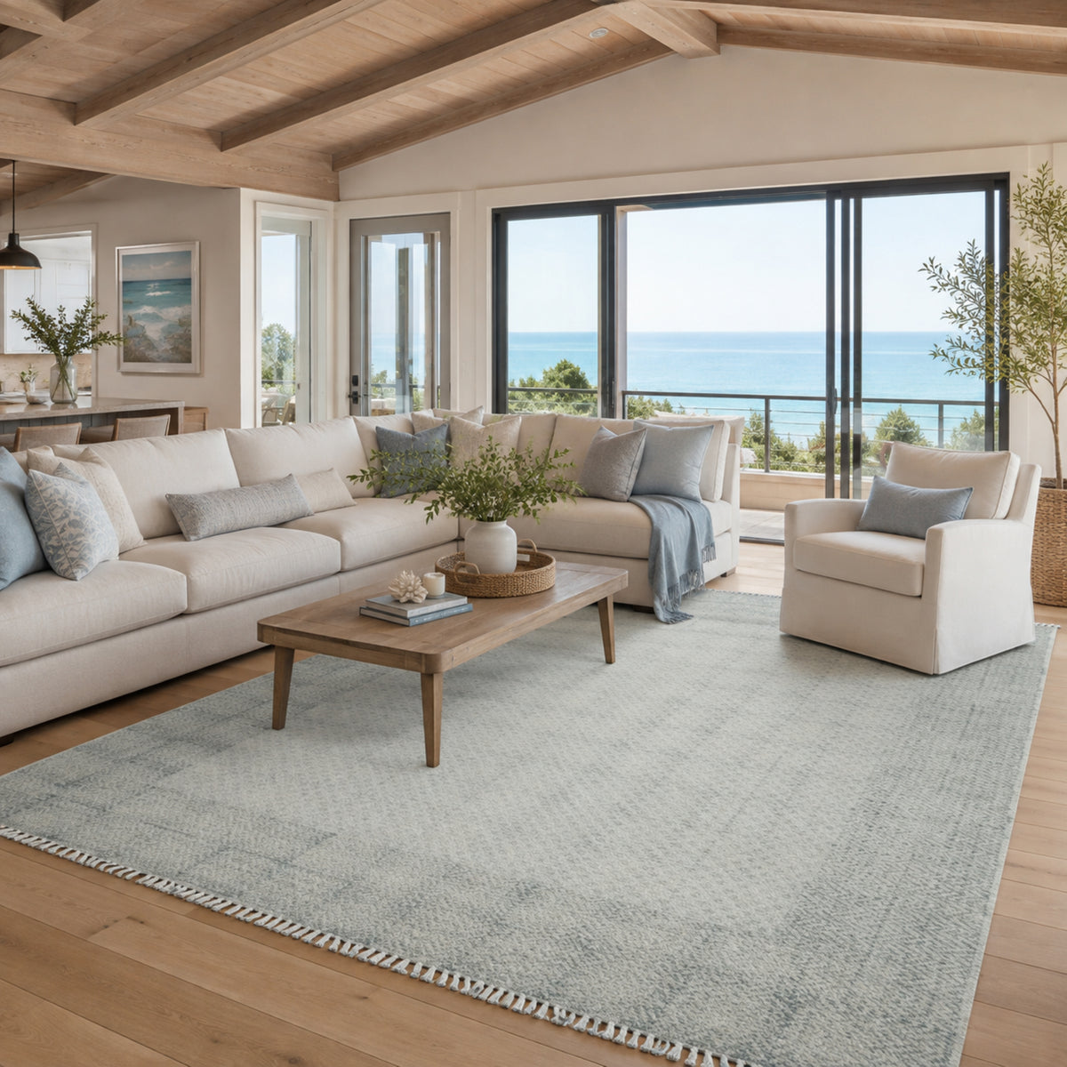 Amer Dune DUN-6 Blue area rug - lifestyle view