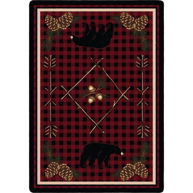 American Dakota Deep Woods Red Rug