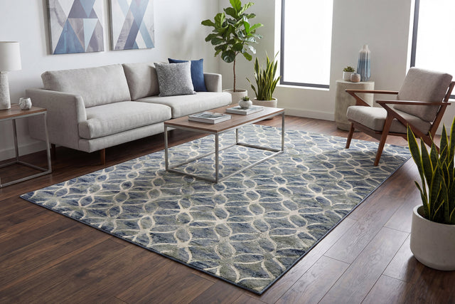 Dynamic Rugs Eclipse 63396 Blue Rugs - room scene