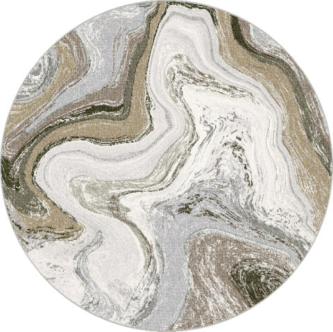 Dynamic Rugs Eclipse 63436 Power Loomed Modern Cream/Mocha Rug
