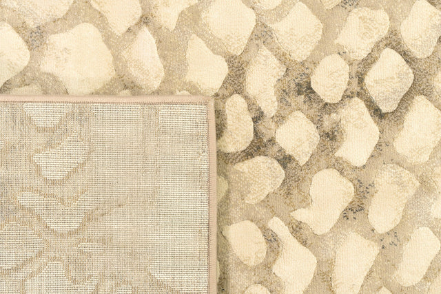 Dynamic Rugs Eclipse 64194 Ivory Rugs - corner detail