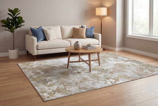 Dynamic Rugs Eden 10946 Power Loomed Modern Cream/Beige Rug