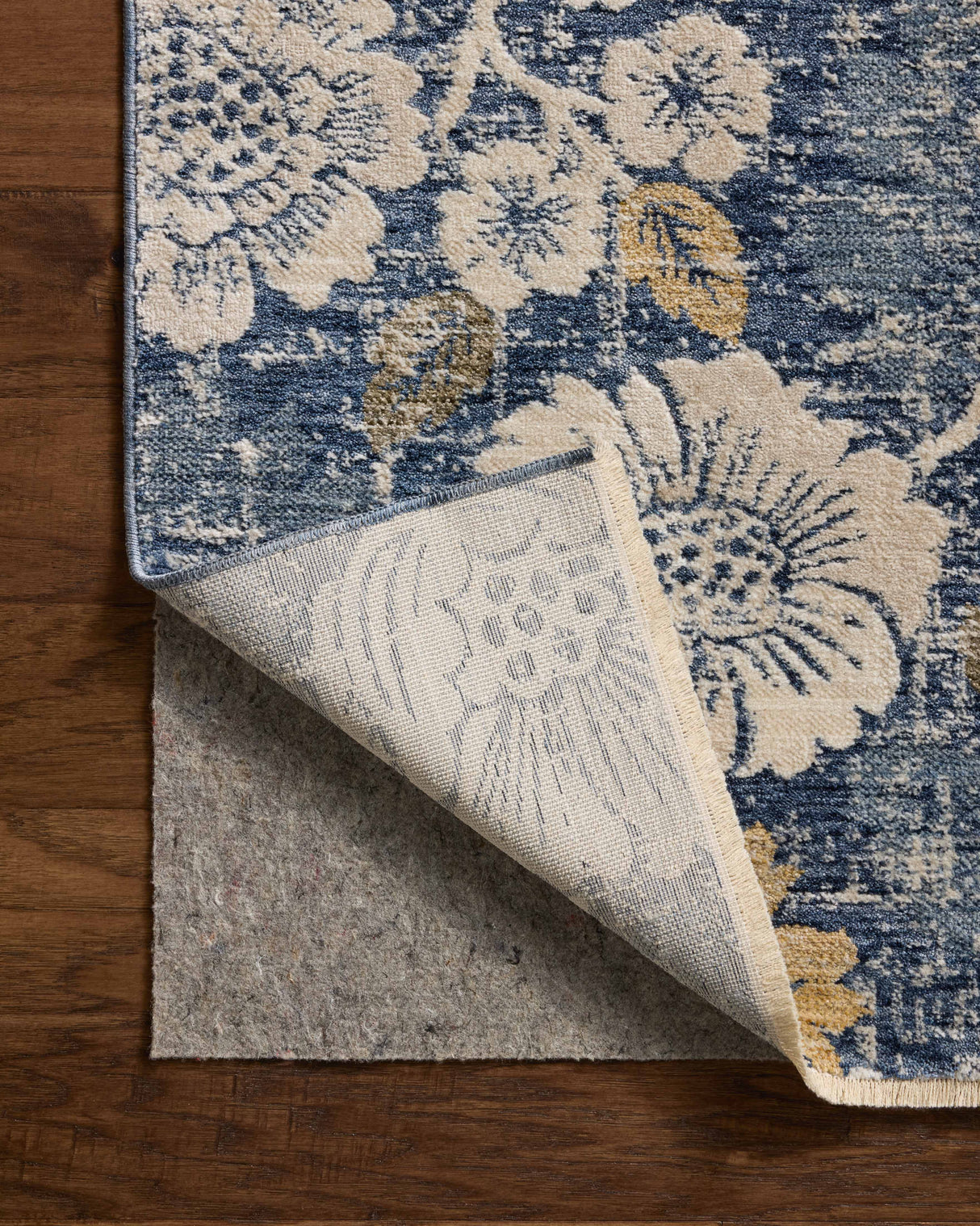 Loloi Eileen ELE-03 Transitional Power Loomed Denim, Natural Rug