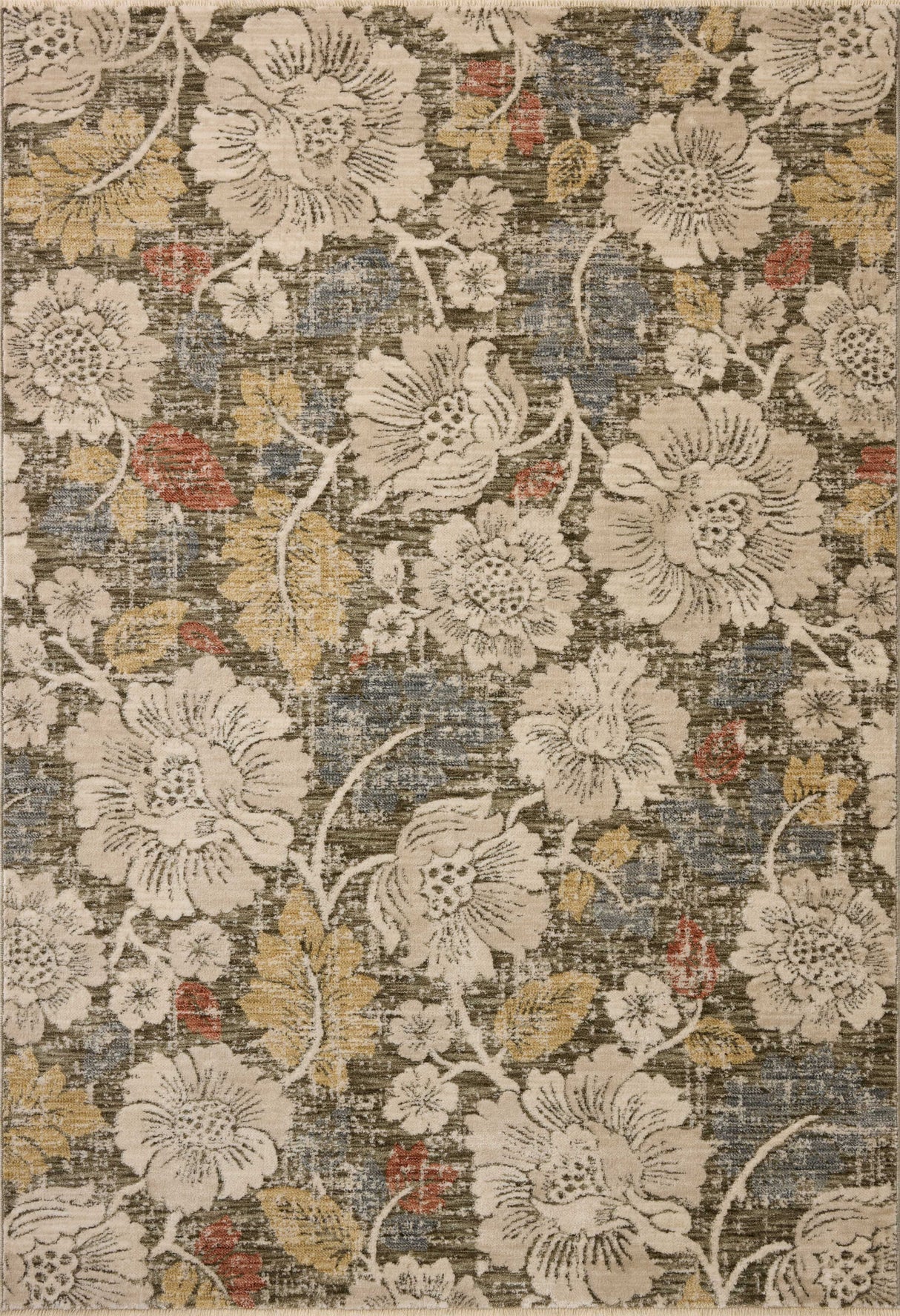 Loloi Eileen ELE-03 Transitional Power Loomed Olive, Multi Rug