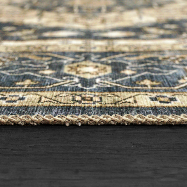 Dynamic Rugs Elise 6302 Power Loomed Traditional Navy/Ivory Rug
