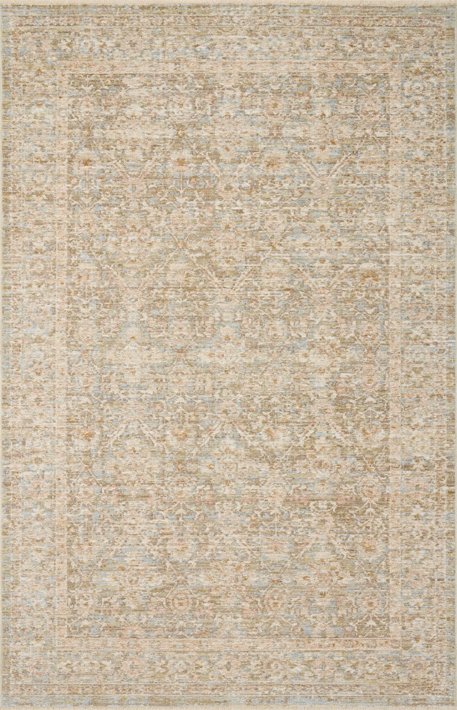 Loloi Elora ELR-05 Traditional Power Loomed Sky, Terracotta Rug