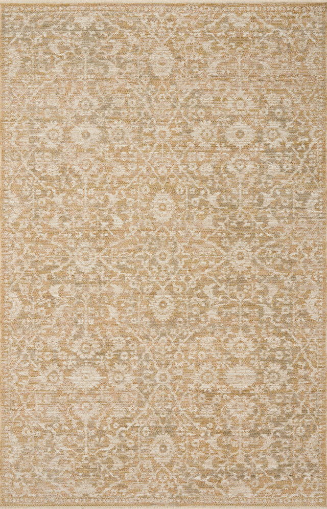 Loloi Elora ELR-06 Traditional Power Loomed Gold Natural Rug