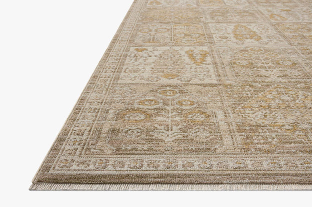 Loloi Elora ELR-07 Traditional Power Loomed Mushroom, Ochre Rug