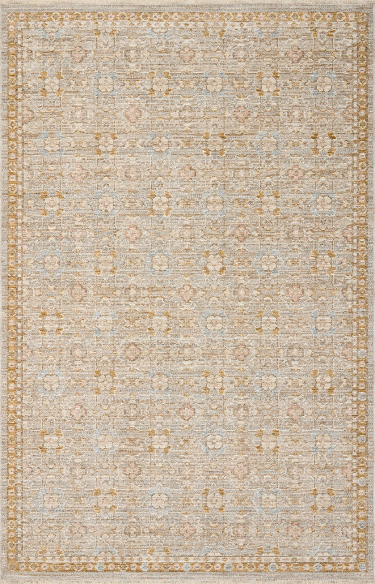 Loloi Elora ELR-08 Traditional Power Loomed Neutral, Multi Rug