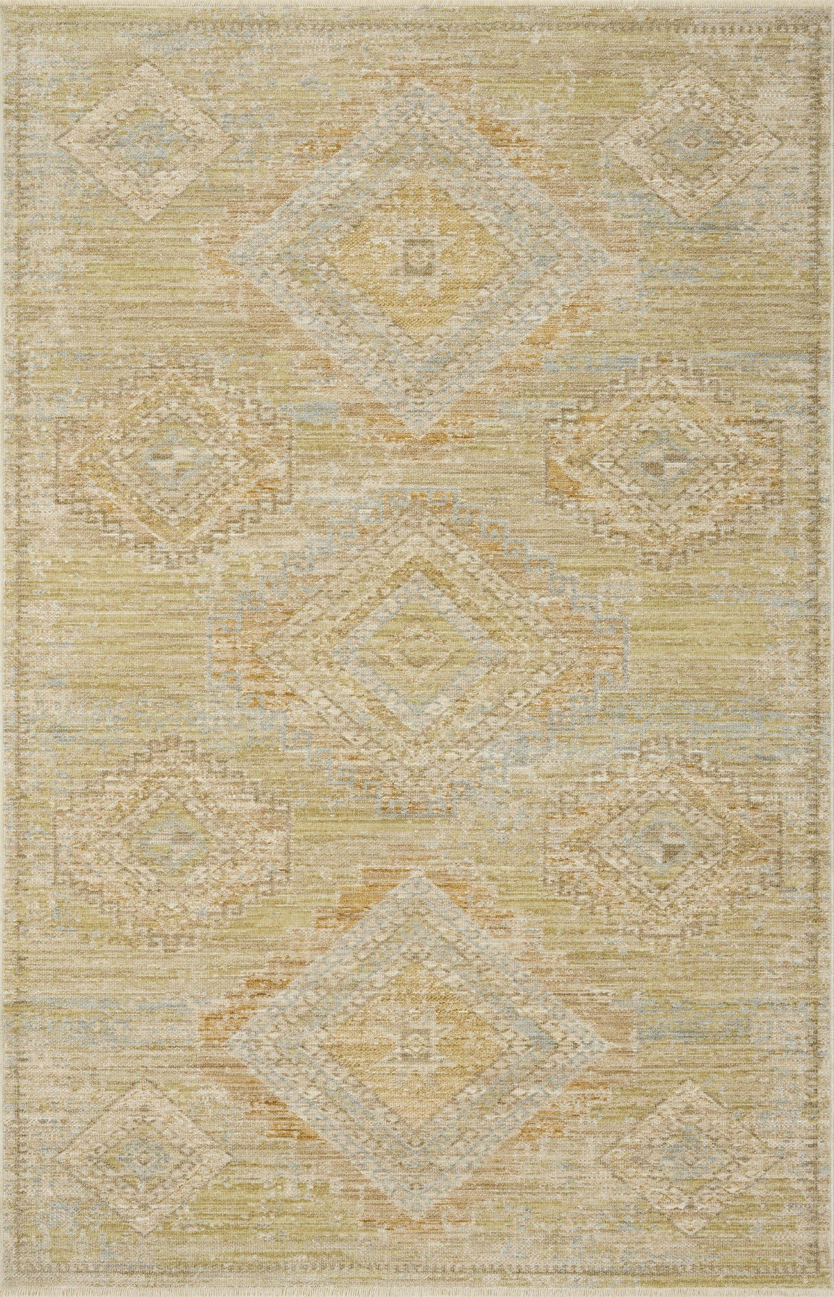 Loloi Elora ELR-09 Traditional Power Loomed Pistachio, Clay Rug