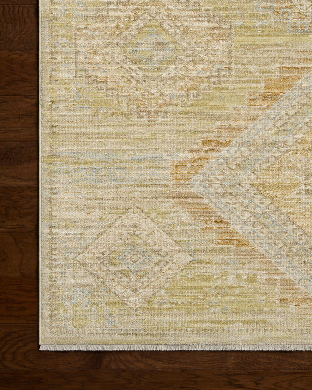 Loloi Elora ELR-09 Traditional Power Loomed Pistachio, Clay Rug