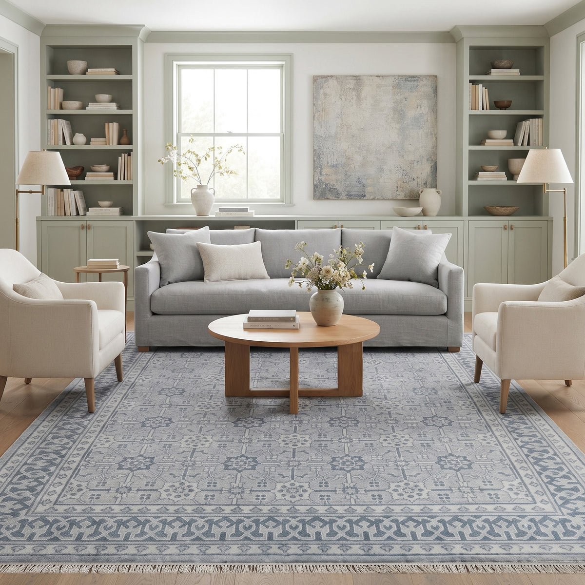 Amer Empress EMP-9 Sky Blue area rug - lifestyle view
