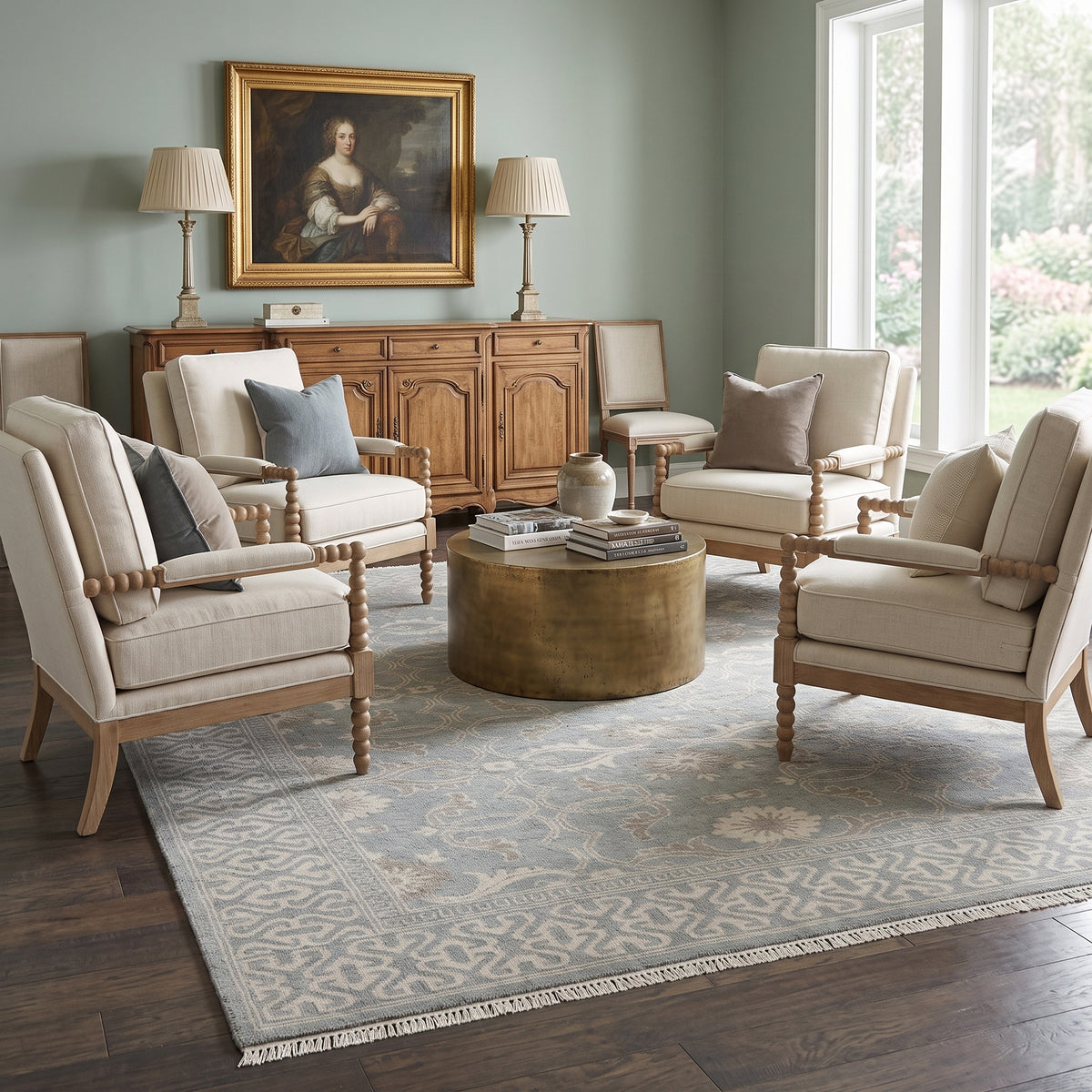Amer Empress EMP-2 Gray area rug - lifestyle view