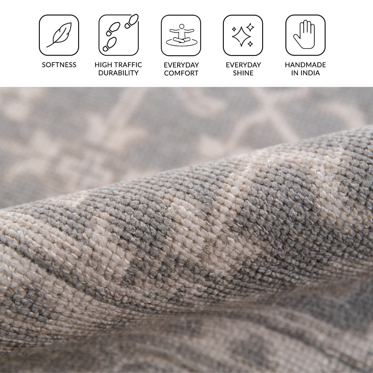 Amer Empress EMP-5 Gray / Brown area rug - infographic view