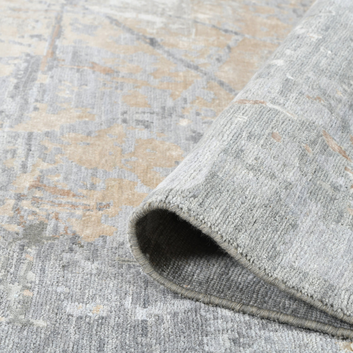 Amer Ensemble ENS-11 Platinum area rug - rolled view