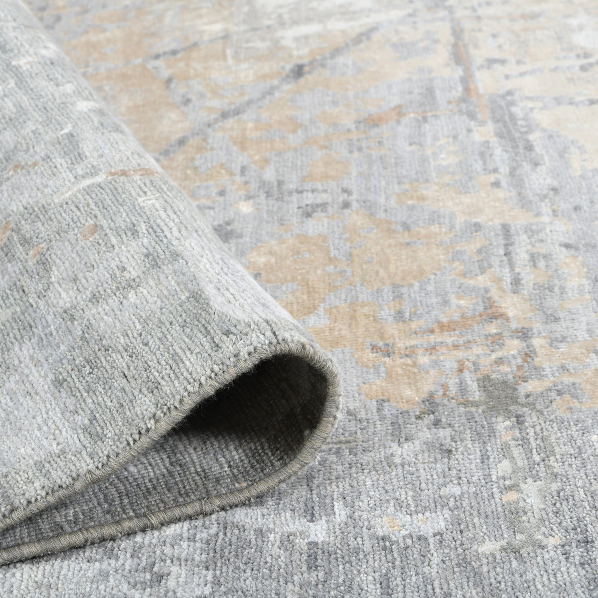 Amer Ensemble ENS-11 Platinum area rug - rolled view