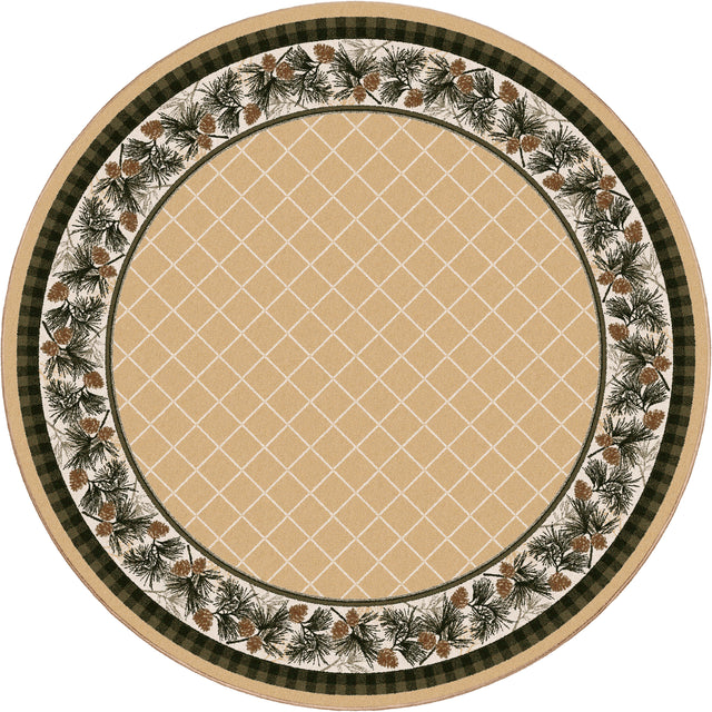 American Dakota Evergreen Light Maize Rug