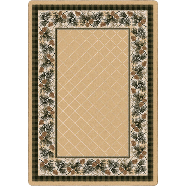 American Dakota Evergreen Light Maize Rug