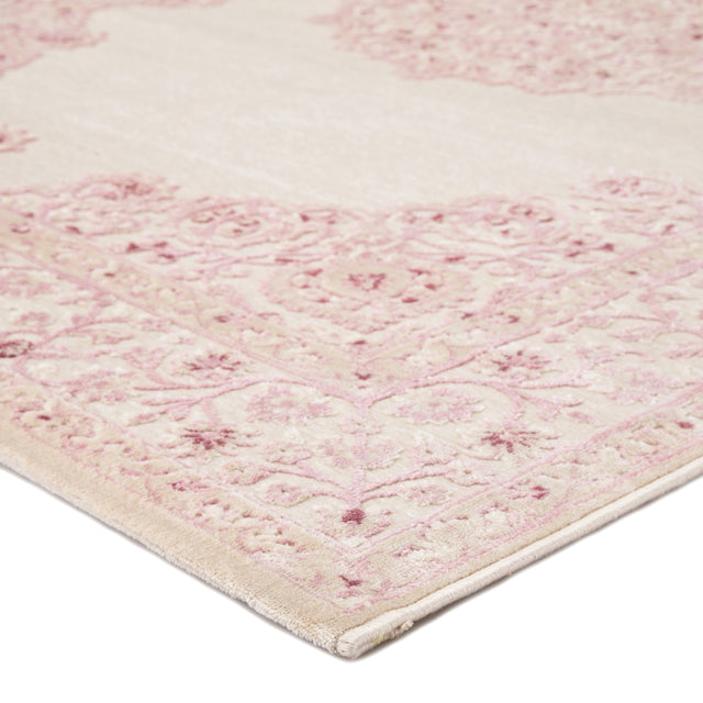 Jaipur Fables Malo Fb123 Bright White / Parfait Pink Rugs