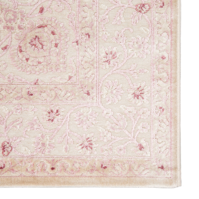Jaipur Fables Malo Fb123 Bright White / Parfait Pink Rugs